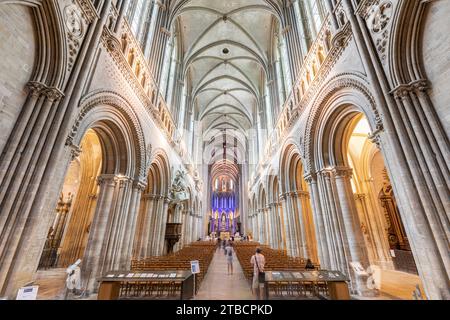 Cathedral of Bayeaux, Bayeaux, Calvados, Basse-Normandie, France Stock Photo