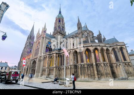 Cathedral of Bayeaux, Bayeaux, Calvados, Basse-Normandie, France Stock Photo