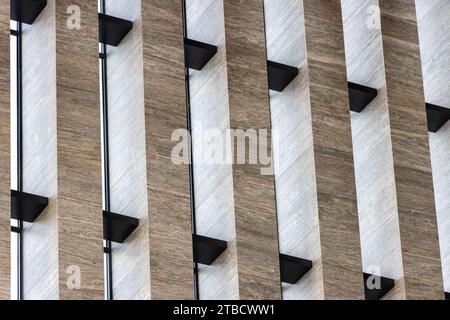 Marble stone and glass wall background Stock Photo