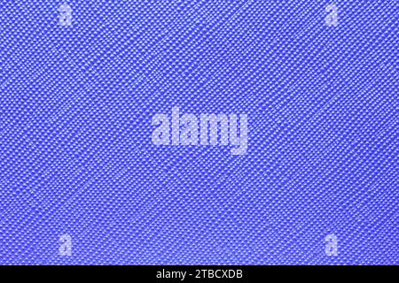 Seamless plastic texture background. Close-up of a detail from a blue surface of a cosmetic bag. Beautiful backdrop. Macro. Stock Photo