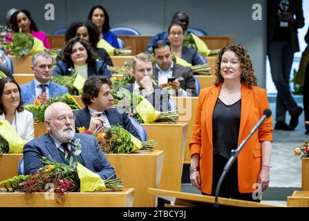 THE HAGUE - Anne-Marijke Podt (D66) Mpanzu Bamenga (D66) during the ...