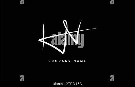 NH, HN Abstract Letters Logo Monogram Stock Vector