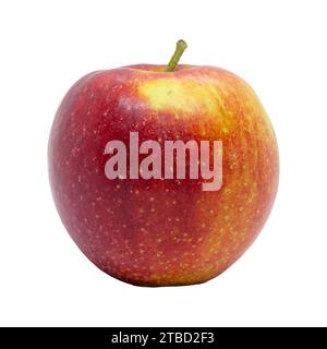 Red Jonagold apple isolated on white background with clipping path Stock Photo