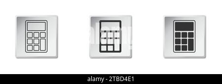 Calculator icon. Savings, finances sign. Vector illustration Stock Vector