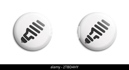 Energy saving fluorescent light bulb icon. Fluorescent lamp bulb sign icon. Vector illustration Stock Vector