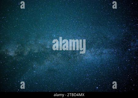 Section of the Milky Way, seen in summer over Upper Bavaria, Germany Stock Photo