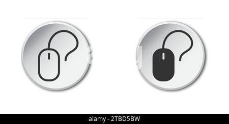 Computer mouse icon. Vector illustration Stock Vector