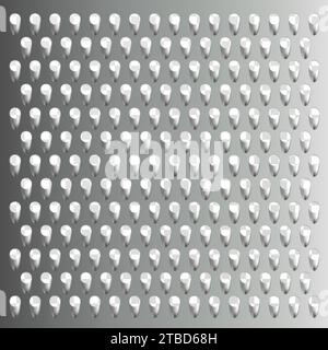 Metal Grater for vegetables. Kitchen accessories. Tools for cooking. Isolated on white background. For your design. Realistic 3D vector illustration Stock Vector