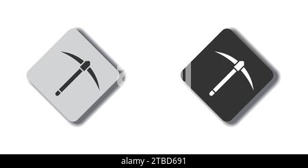 Pickaxe icon. Mining tool symbol. Pick axe icon. Vector illustration Stock Vector