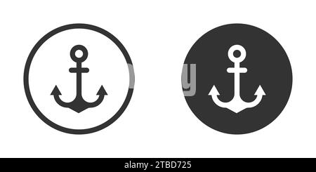Anchor icon. Simple vector illustration Stock Vector