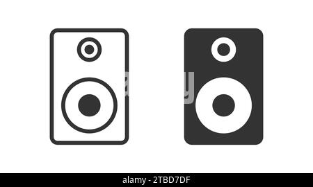 Speaker Icon. Music system symbol. Vector illustration Stock Vector