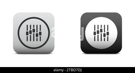 EQ icon. Slider icon. Sound mixer symbol. Vector illustration Stock Vector