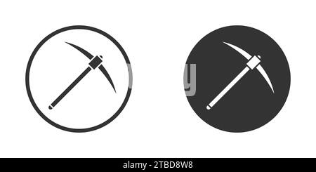 Pickaxe mining tool icon.Pick axe sign. Vector illustration Stock Vector