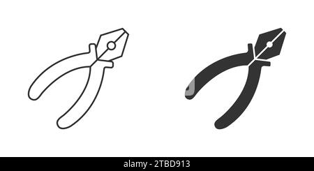 Pliers icon. Plier tool. Vector illustration Stock Vector