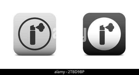 Pepper spray icon. Flat vector illustration Stock Vector