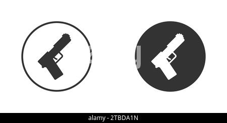 Gun icon. Sinple design. Vector illustration Stock Vector