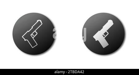 Gun icon. Sinple design. Vector illustration Stock Vector
