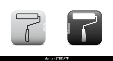 Paint roller icon. Vector illustration Stock Vector