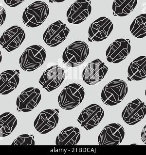 Medieval helmet icons Pattern background Vector Stock Vector