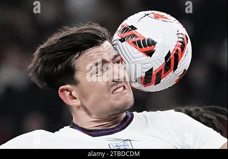 England's Harry Maguire Heads The Ball During The Euro 2024 Group C 