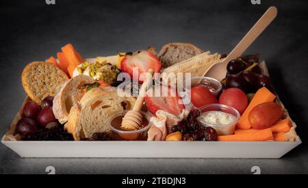 close up of charcuterie board Stock Photo