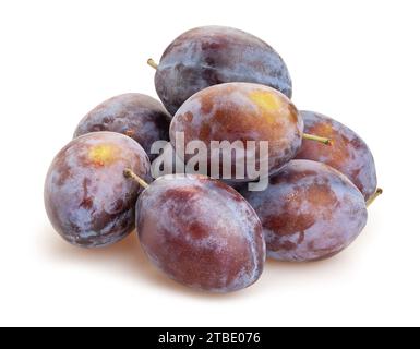 plum path isolated on white Stock Photo