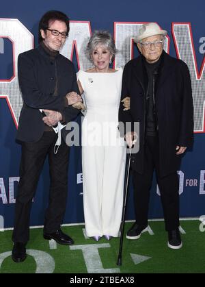 Westwood, USA. 06th Dec, 2023. TV sitcom and movie producer extraordinaire Norman Lear, 101, died at his home in Los Angeles, California on Decemebr 6, 2023. -------------------------------------------------- George Chakiris, Rita Moreno and Norman Lear arriving to the '80 For Brady' Los Angeles Premiere at Village Theatre on January 31, 2023 in Westwood, CA. © Lisa OConnor/AFF-USA.com Credit: AFF/Alamy Live News Stock Photo