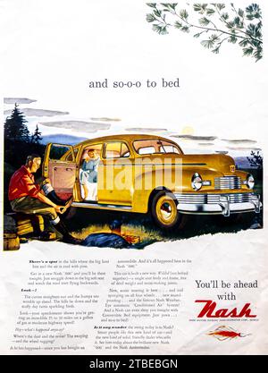 1949 Nash car ad Stock Photo