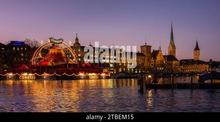 Zurich, Switzerland - November 23, 2023: Circus Conelli is the first Christmas circus in Switzerland. Stock Photo