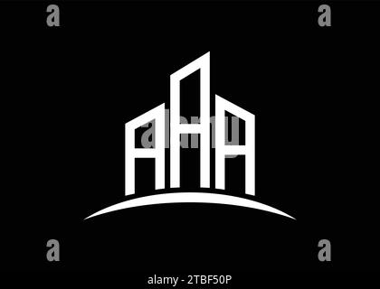 letter aaa building vector monogram logo design template building shape aaa logo 2tbf50p