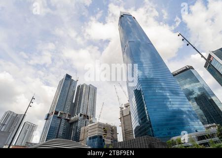 KL, Malaysia-Dec 2,2023 : Exterior view of The Exchange TRX mall. It is a integrated development that offers a vibrant hub of shopping, entertainment, Stock Photo