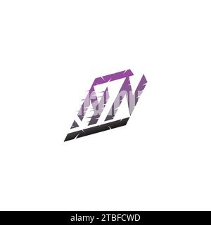 NN initial esport logo inspiration ideas for gaming team, youtube, twitch Stock Vector
