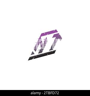 NT initial esport logo inspiration ideas for gaming team, youtube, twitch Stock Vector