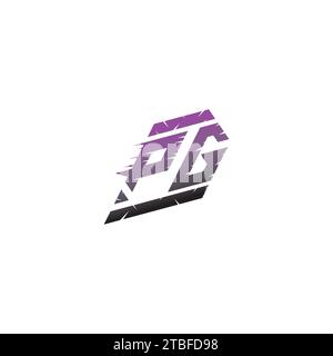 PG initial esport logo inspiration ideas for gaming team, youtube, twitch Stock Vector