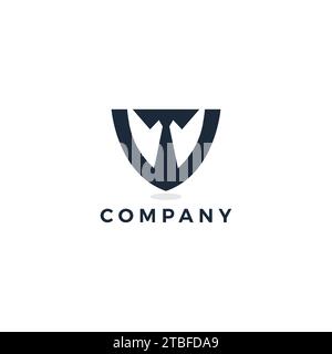 W Tie Logo Design. Letter W Icon Stock Vector