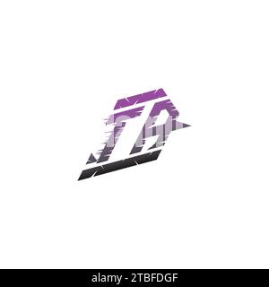 TA initial esport logo inspiration ideas for gaming team, youtube, twitch Stock Vector