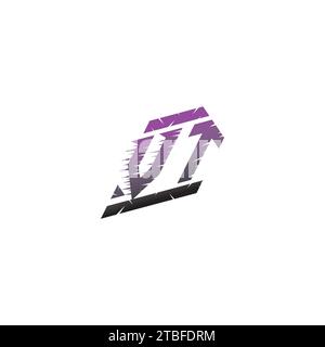 VT initial esport logo inspiration ideas for gaming team, youtube, twitch Stock Vector