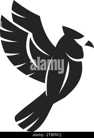 Cardinal Bird Logo template Isolated. Brand Identity. Icon Abstract Vector graphic Stock Vector