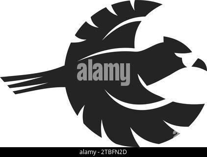 Cardinal Bird Logo template Isolated. Brand Identity. Icon Abstract Vector graphic Stock Vector