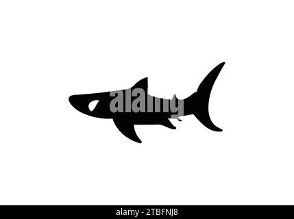 Angelshark minimal style icon illustration design Stock Vector
