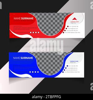Social Media Cover Design. Facebook and LinkedIn Cover, Post& Story Design, Instagram banner, ads or social media cover & YouTube thumbnail Template Stock Vector