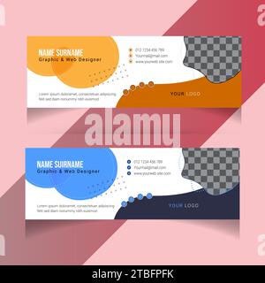 Social Media Cover Design. Facebook and LinkedIn Cover, Post& Story Design, Instagram banner, ads or social media cover & YouTube thumbnail Template Stock Vector
