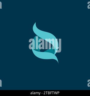 D Play Video logo. Play Icon Vector. Video Logo Stock Vector