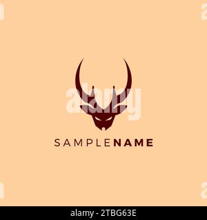 Deer Logo Simple Design. Deer Animal Logo Stock Vector