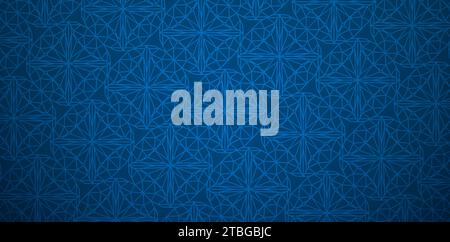 vector illustration Geometrical diamond seamless pattern background blue color for textile wallpaper, books cover, Digital interfaces, prints design Stock Vector