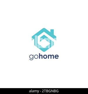 Go Home Logo. Letter G Home Logo Vector Stock Vector