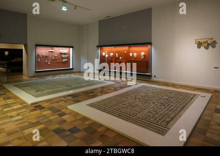 Roman artifacts at the Monographic Museum in Conímbriga, Portugal, Europe Stock Photo