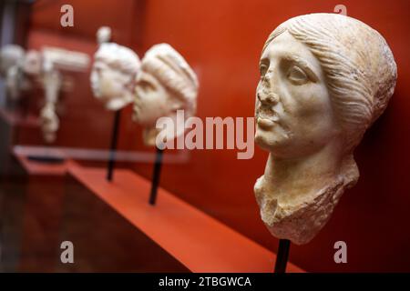 Roman artifacts at the Monographic Museum in Conímbriga, Portugal, Europe Stock Photo