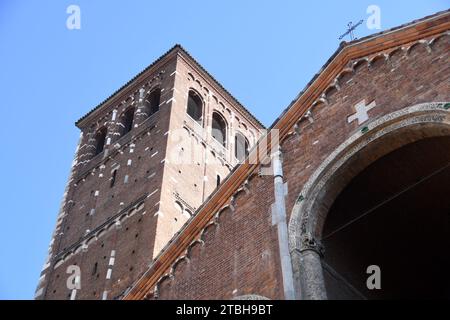 Milano Italy - Basilica Sant'Ambrogio Stock Photo