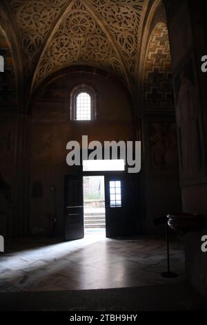 Milano Italy - Basilica Sant'Ambrogio, inside Stock Photo